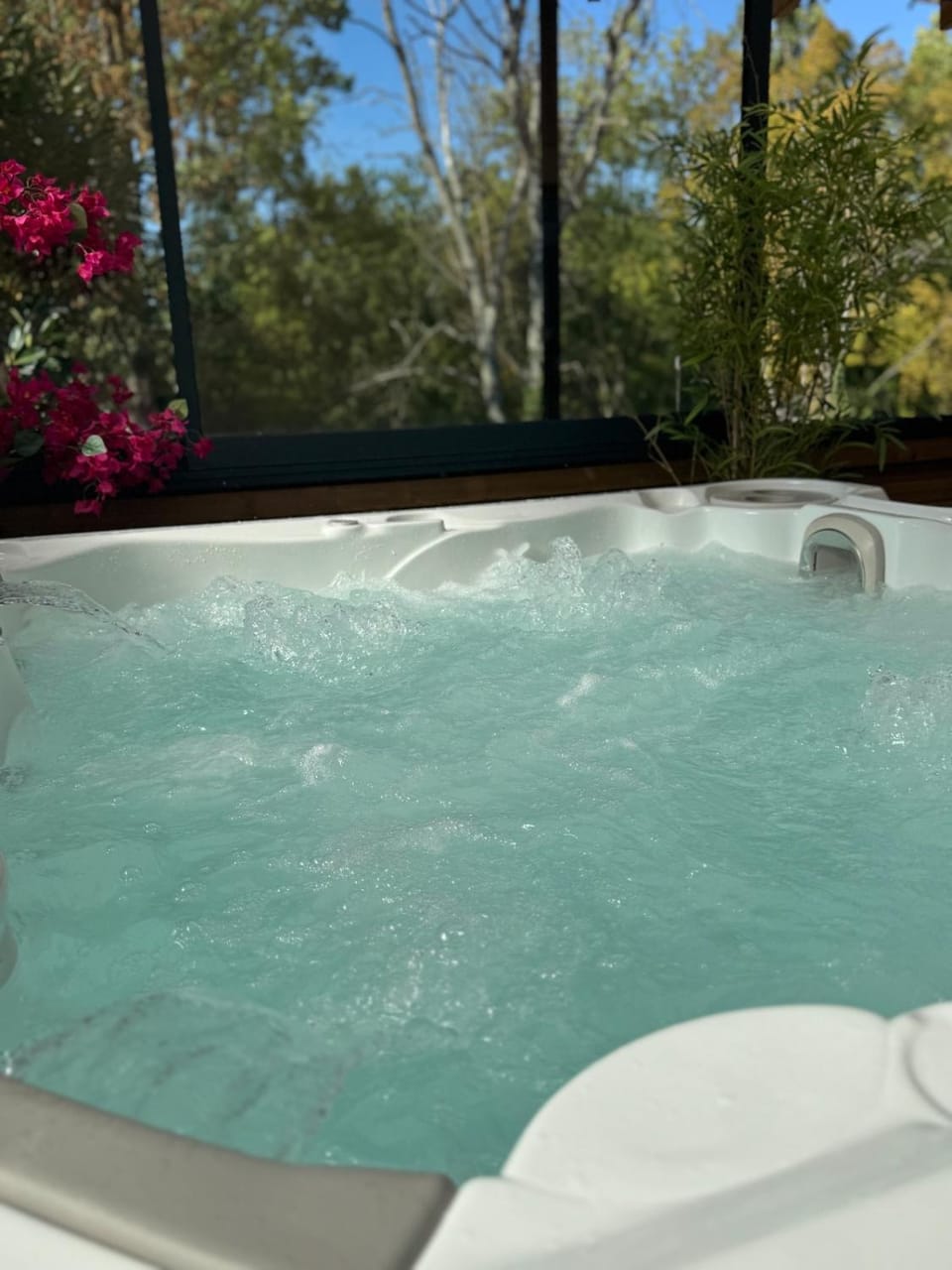 Day, Natural landscape, Hot Tub, Spa and wellness centre/facilities, Garden view, Swimming pool