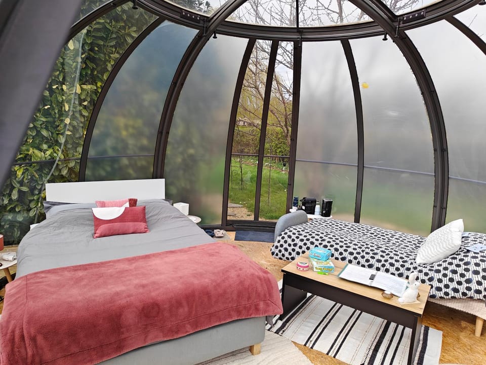 Sphair aux merveilles - Dôme romantique avec vue panoramique sur la nature Luxury tent in Belgium