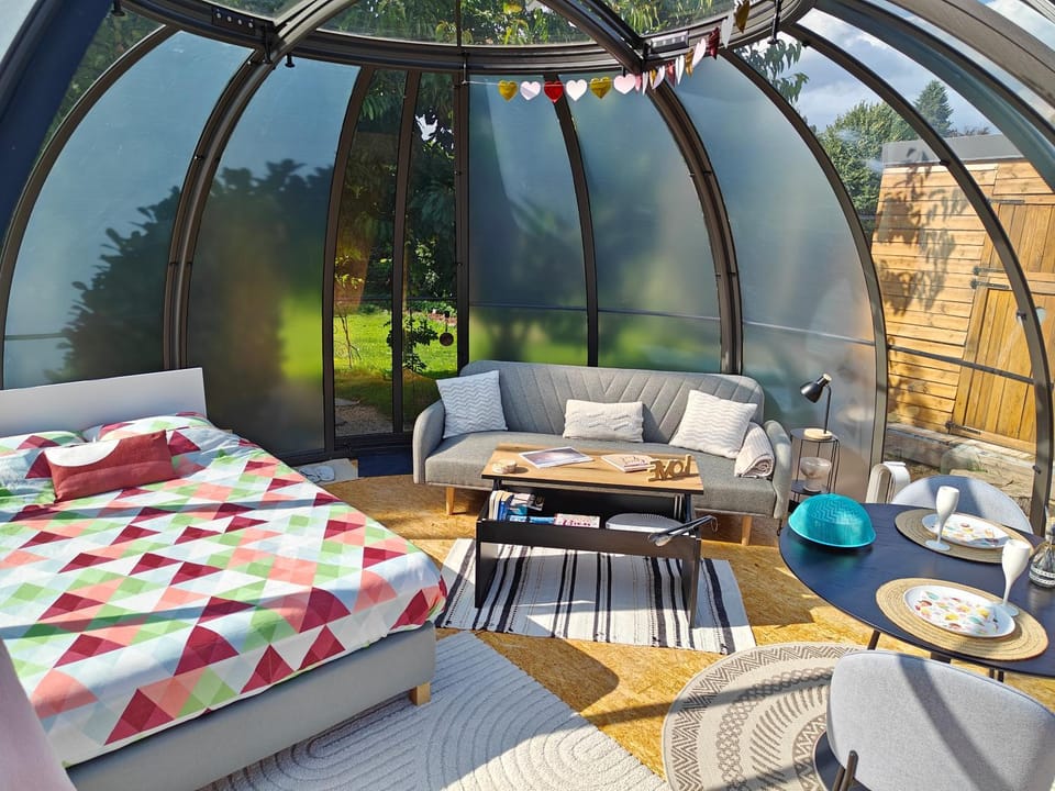 Sphair aux merveilles - Dôme romantique avec vue panoramique sur la nature Luxury tent in Belgium