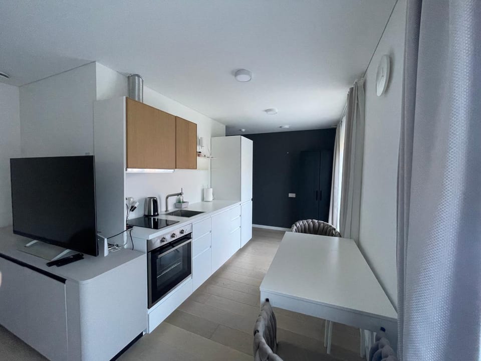 Kitchen or kitchenette, Dining area, oven, stove