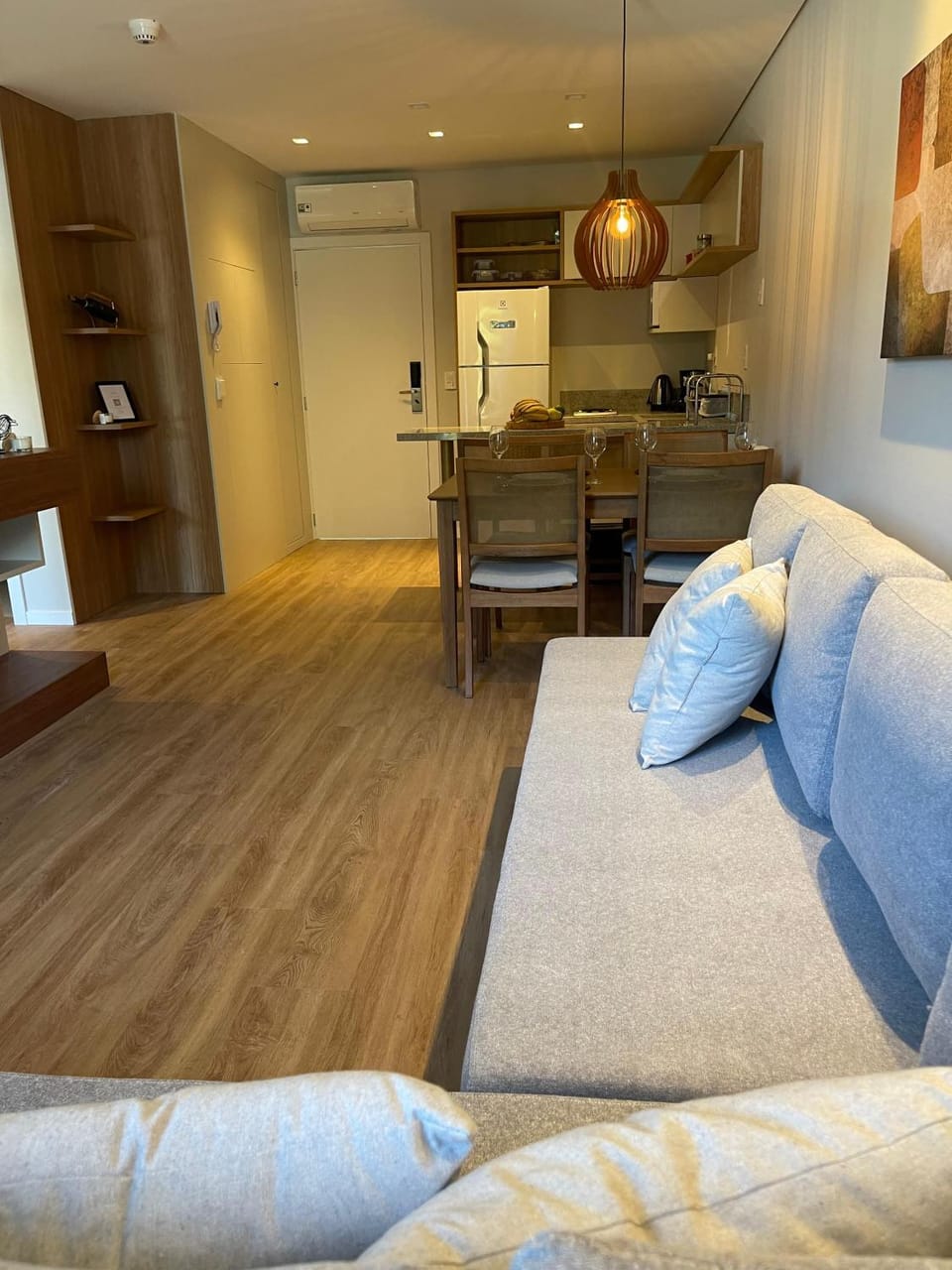 Living room, kitchen