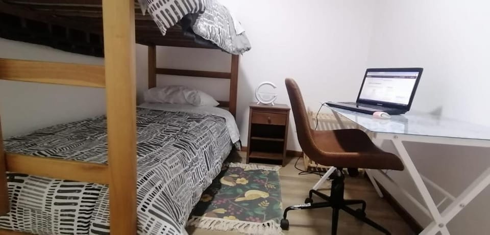Photo of the whole room, Bedroom, bunk bed