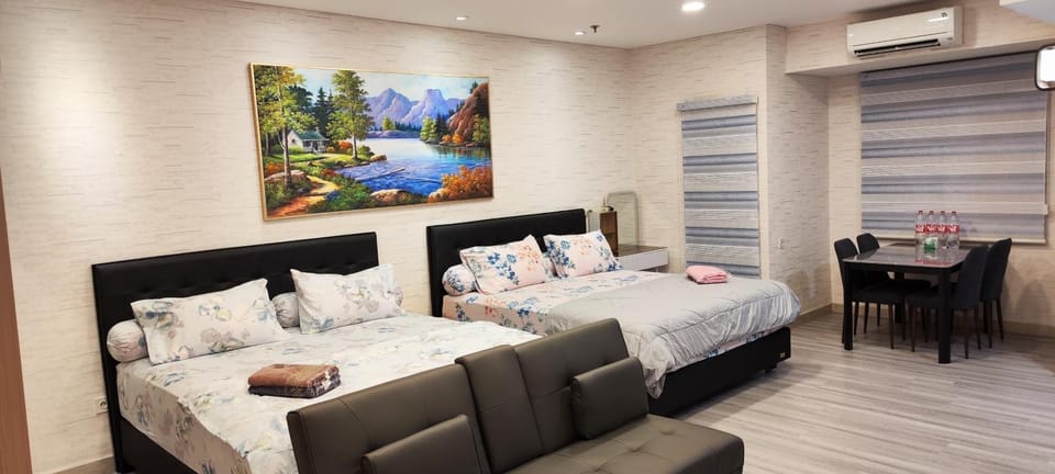 Spacious 2 King Bed Family Room 56 Sqm PODOMORO APARTMENT Tower Liberty 21st Floor with Mall Direct Access Apartment in Indonesia
