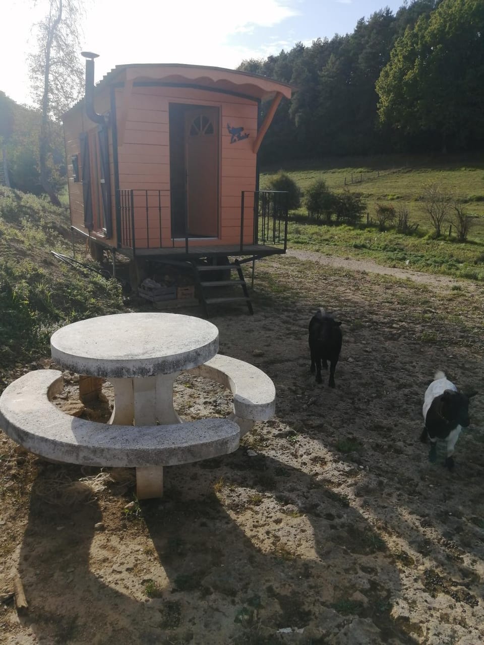 Roulotte en total déconnection Luxury tent in Bourgogne-Franche-Comté