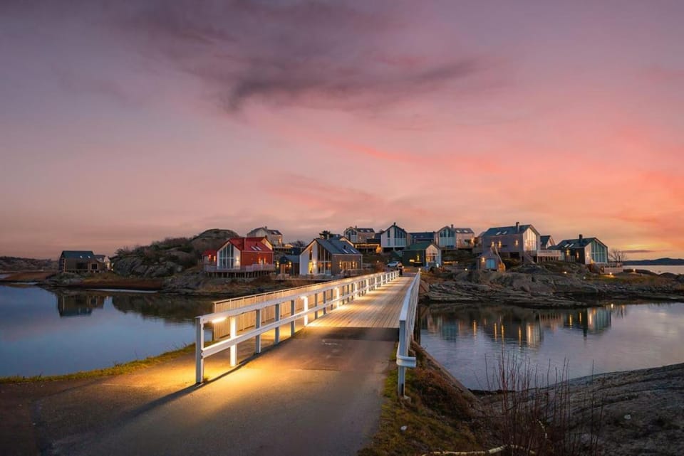 Facade/entrance, Natural landscape, Sunset
