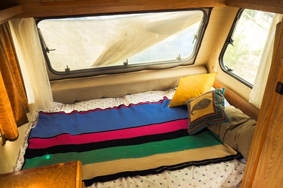 The Dutch Caravan at WildSpirit Eco Farm Campground/ 
RV Resort in Baix Maestrat
