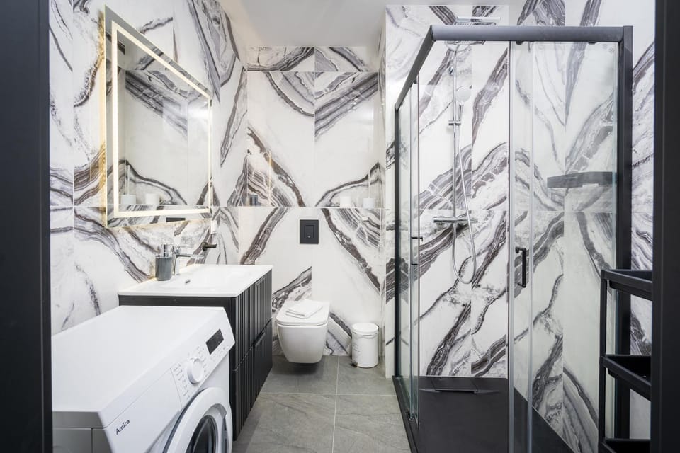 Shower, Bathroom, washing machine