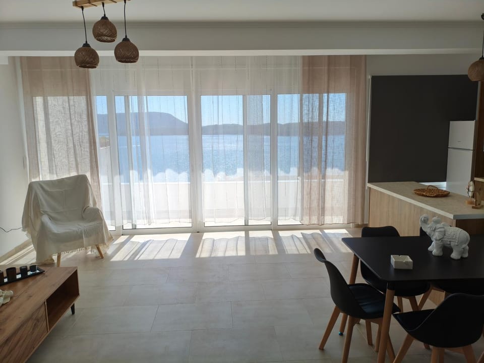 Living room, Seating area, Sea view
