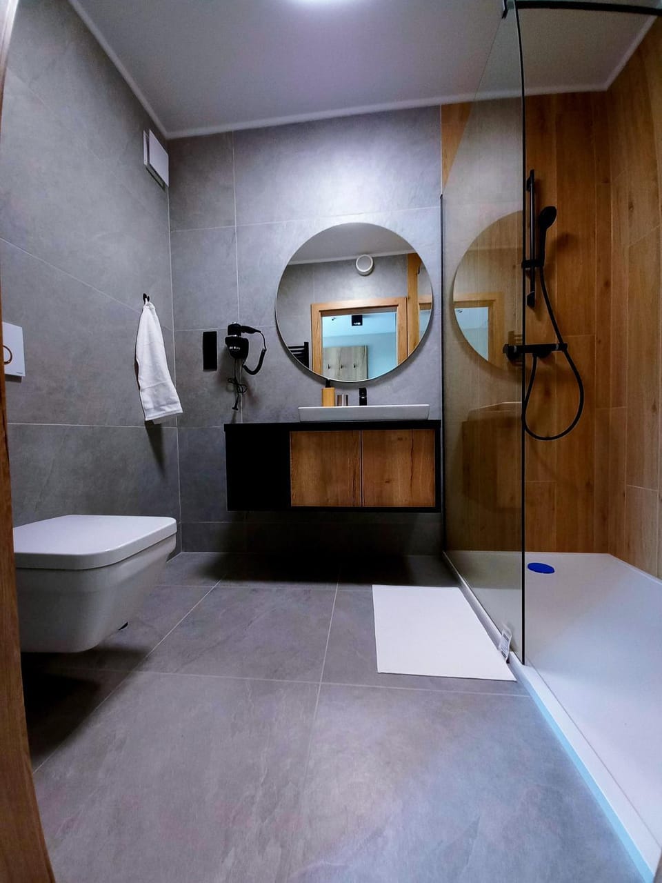Shower, Toilet, Bathroom, towels