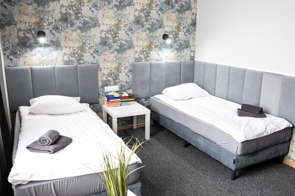 Bed, Photo of the whole room, Bedroom, towels, air conditioner
