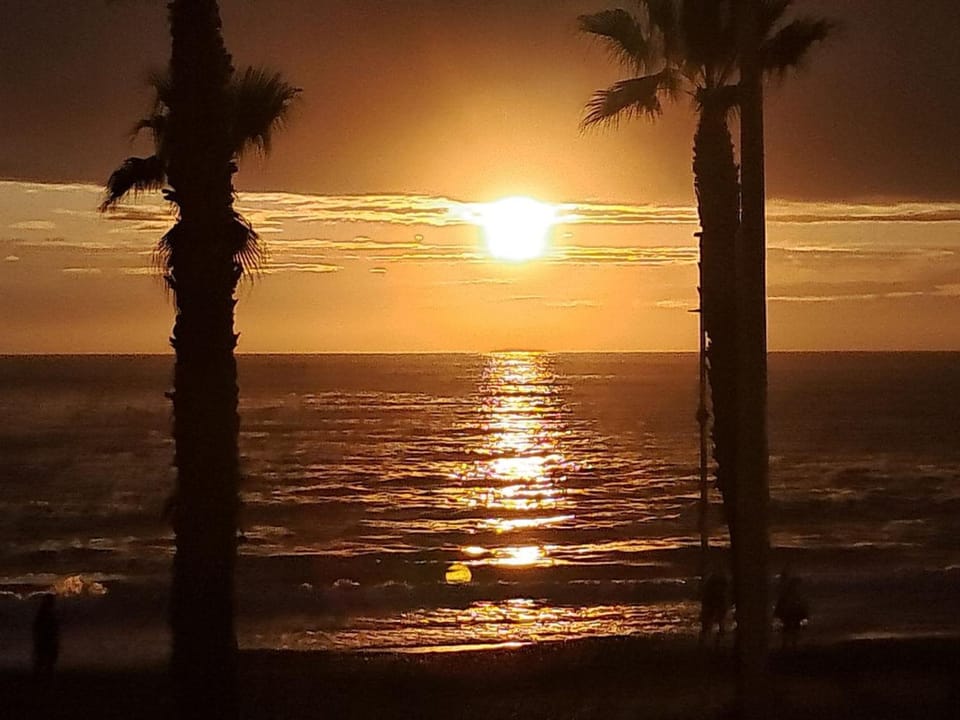 Natural landscape, Beach, Sea view, Sunset
