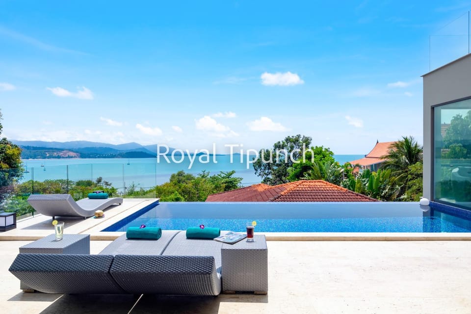 Patio, Day, Natural landscape, Pool view, Sea view, Swimming pool