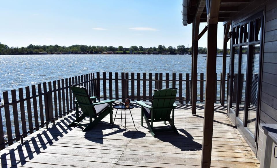 Patio, Day, Lake view