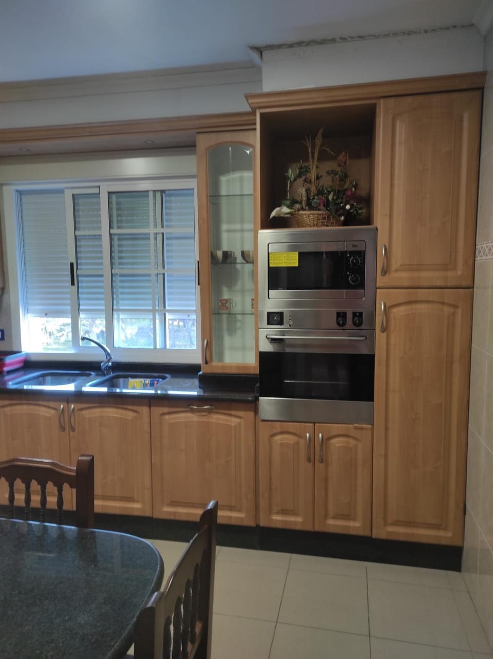 Kitchen or kitchenette, oven, stove