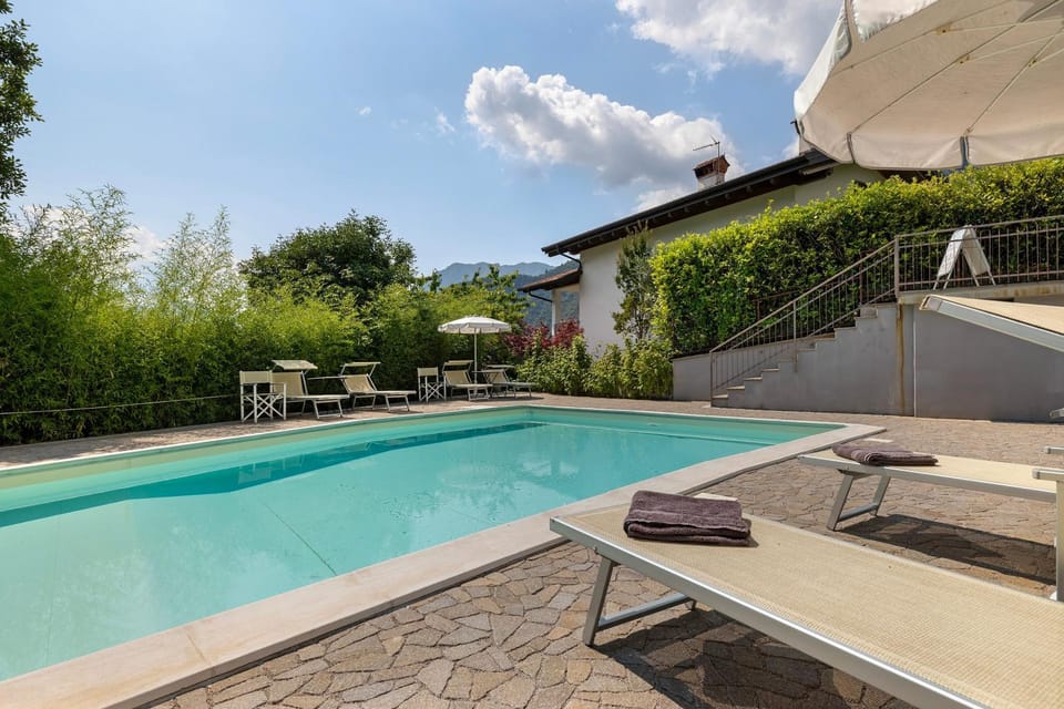 Property building, Living room, Swimming pool