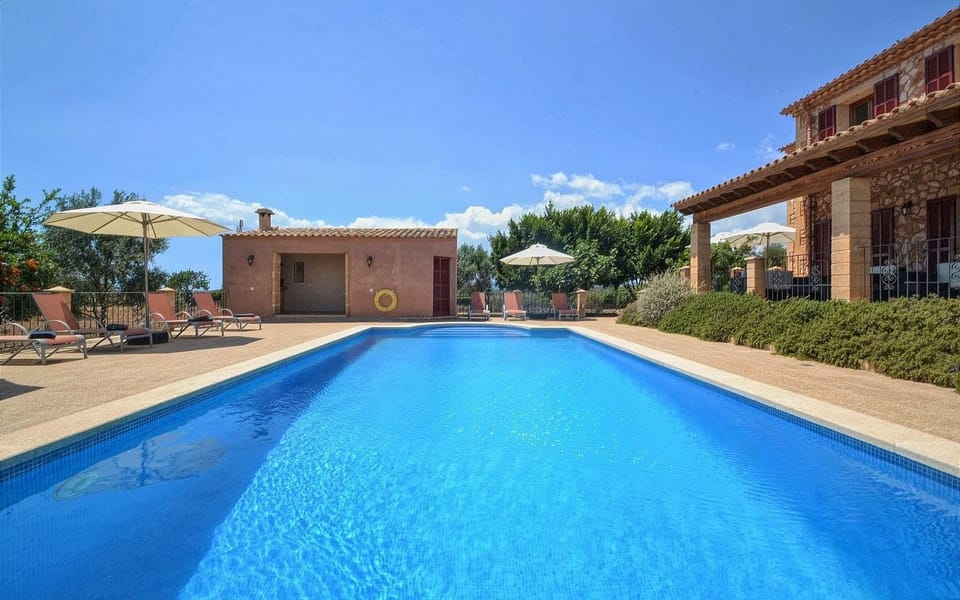 Property building, Living room, Swimming pool