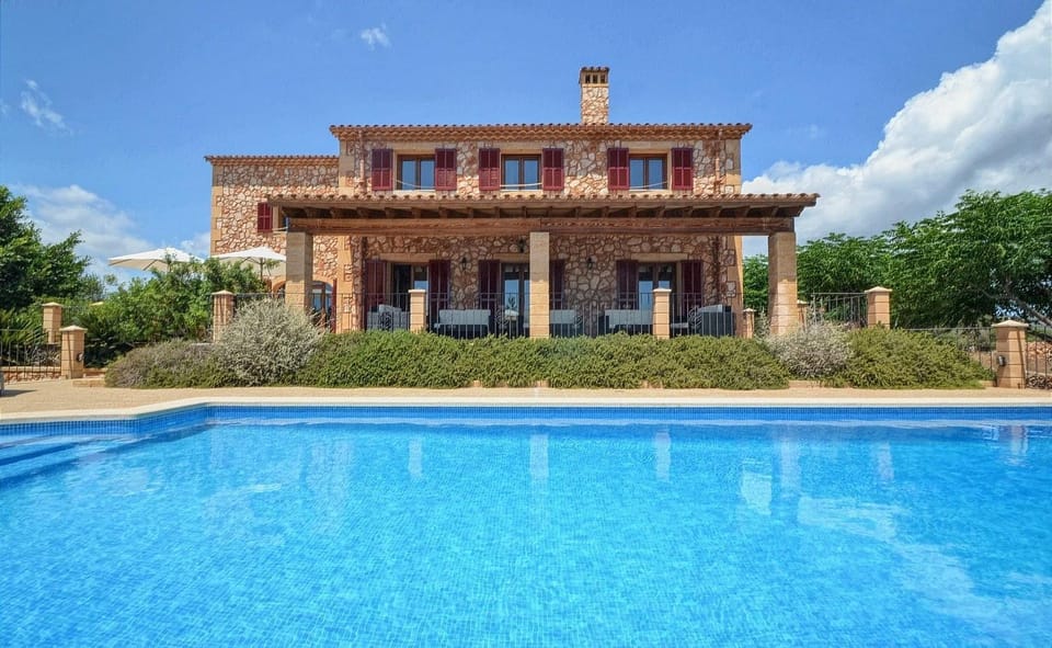 Property building, Living room, Swimming pool