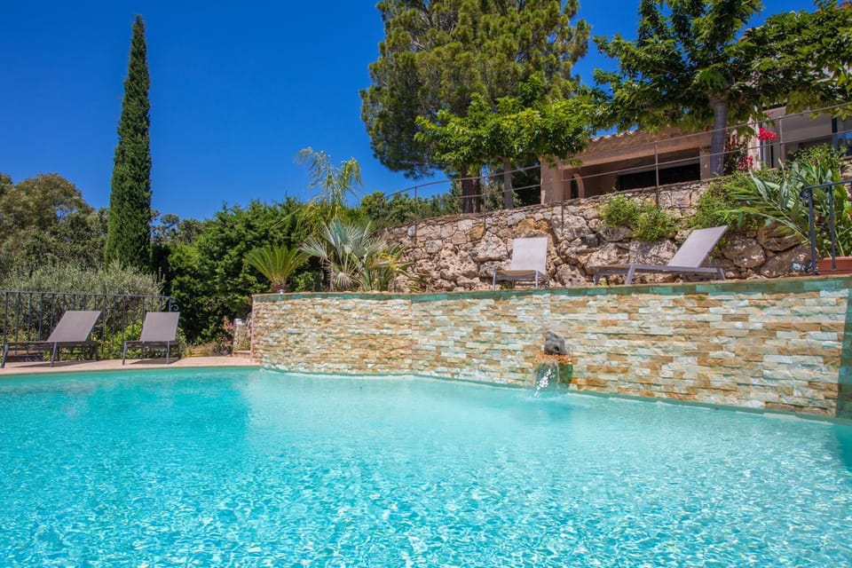 Property building, Living room, Swimming pool