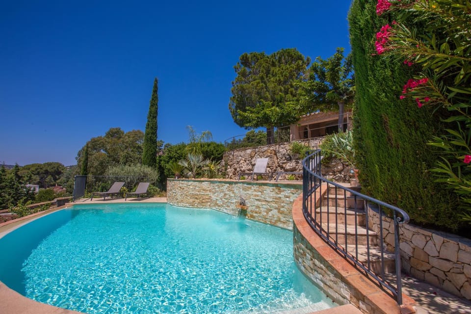 Property building, Living room, Swimming pool