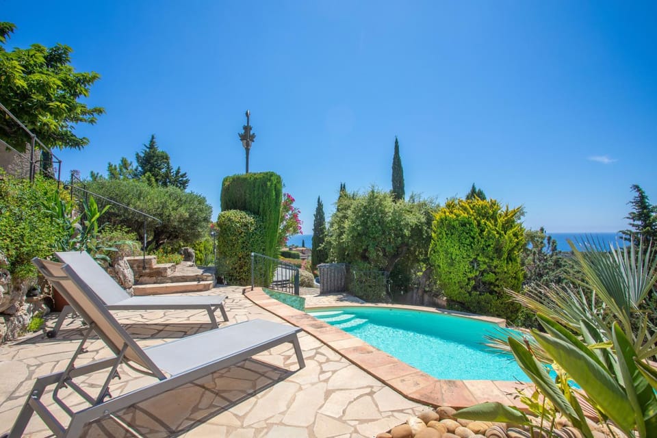 Property building, Living room, Swimming pool
