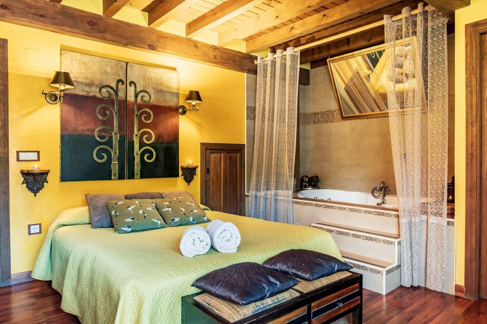 Property building, Living room, Bedroom