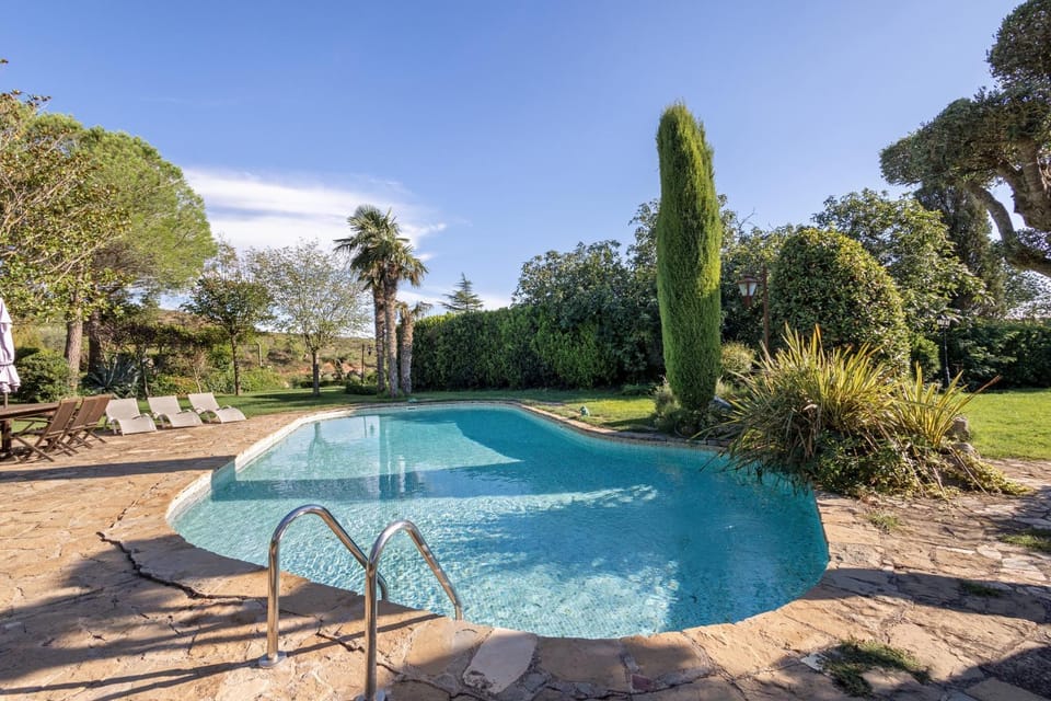 Property building, Living room, Swimming pool