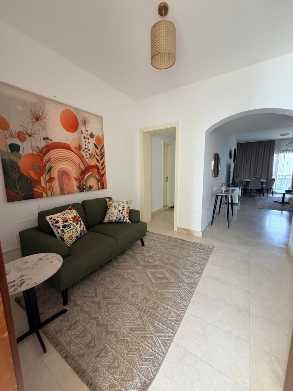 Living room, Seating area, Dining area