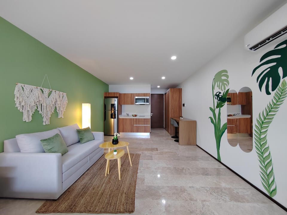 Kitchen or kitchenette, Living room