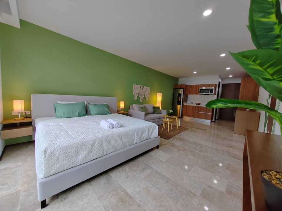 Bed, Living room, Bedroom