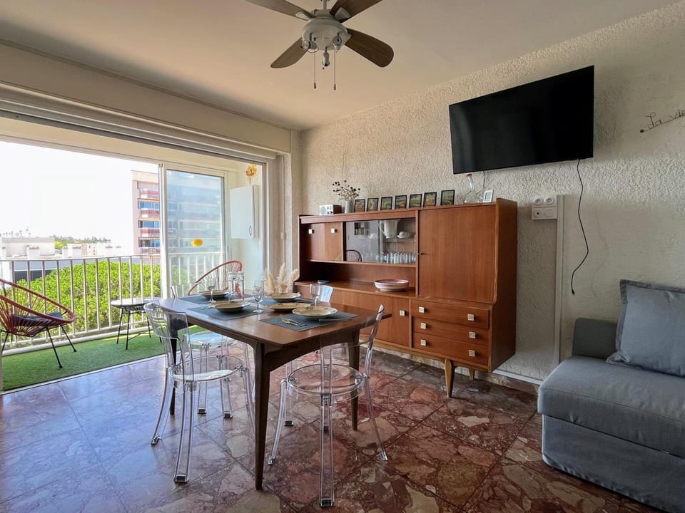 T2 à 200m de la plage avec parking, animaux admis - FR-1-309-474 Apartment in Saint-Cyprien