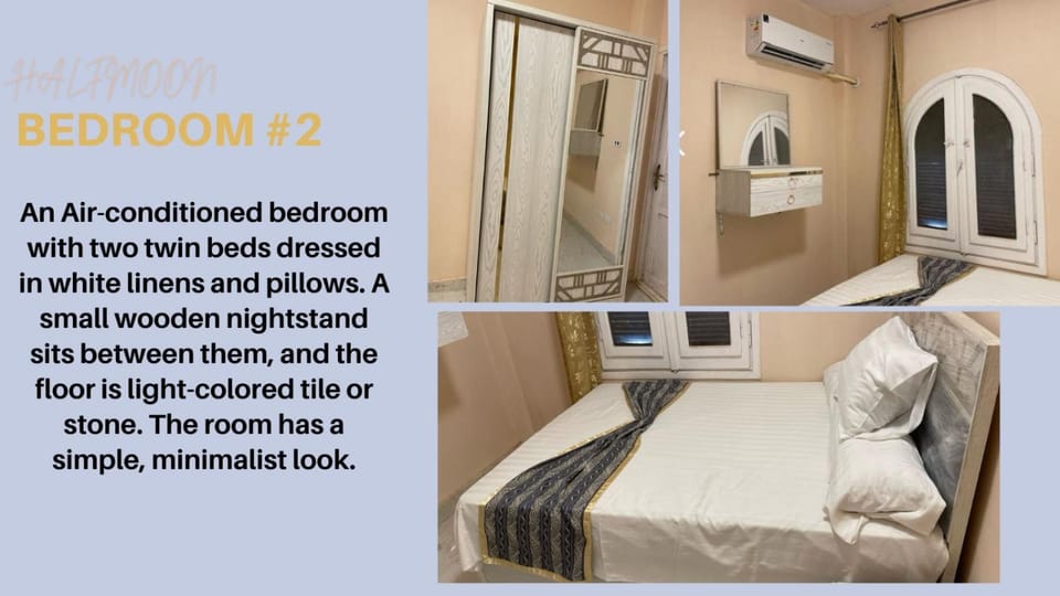 Halfmoon House- fully air-conditioned- مكيف بالكامل Villa in Egypt