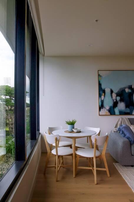 View (from property/room), Living room, Dining area