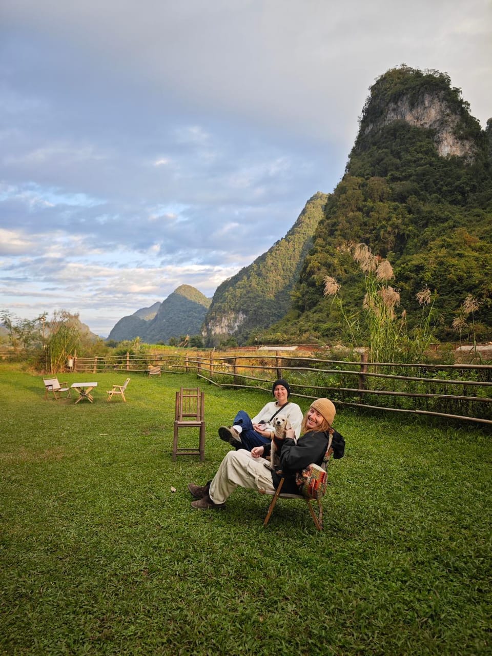 Natural landscape, Mountain view, group of guests