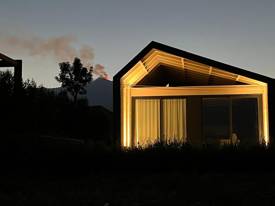 Property building, Night, Natural landscape, Mountain view