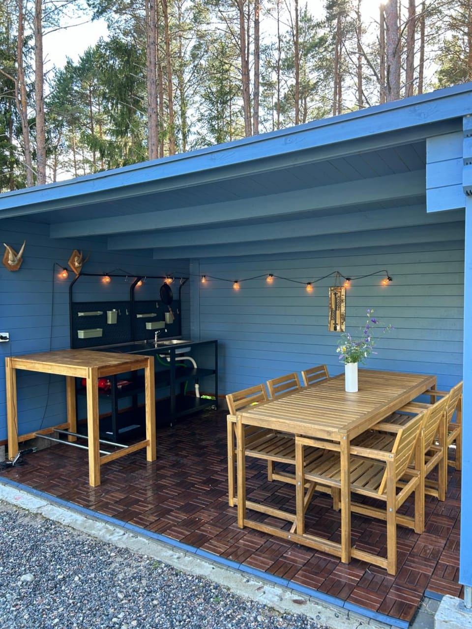 Patio, Kitchen or kitchenette, Dining area