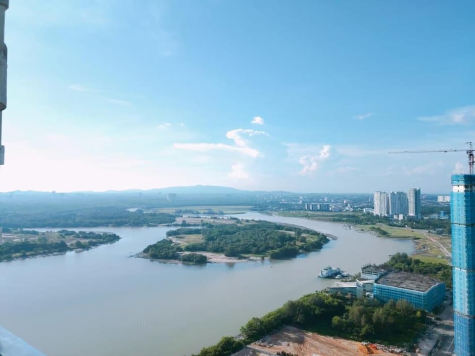 Nearby landmark, Day, Natural landscape, Bird's eye view, City view, River view