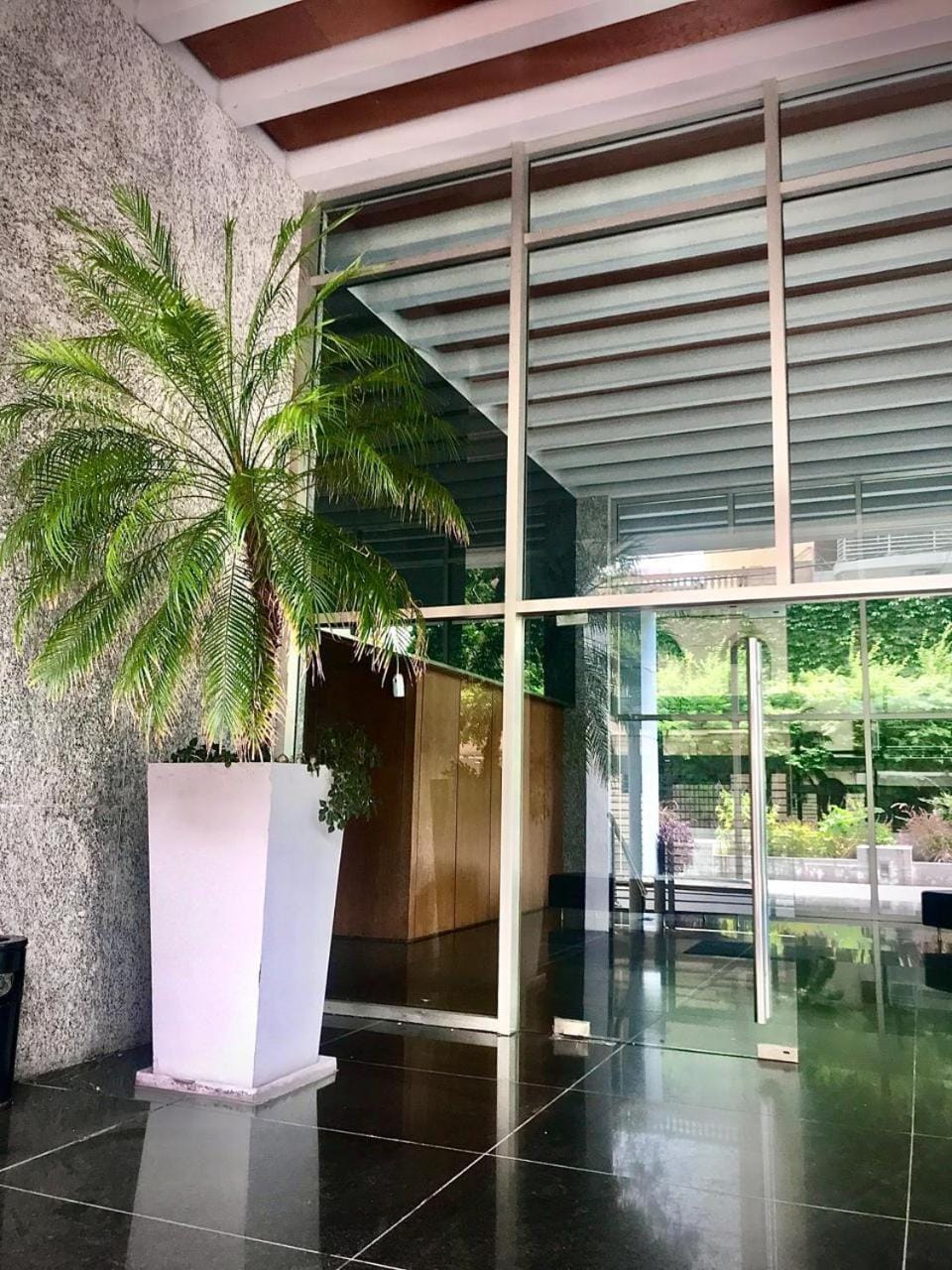 Property building, Lobby or reception, Garden view