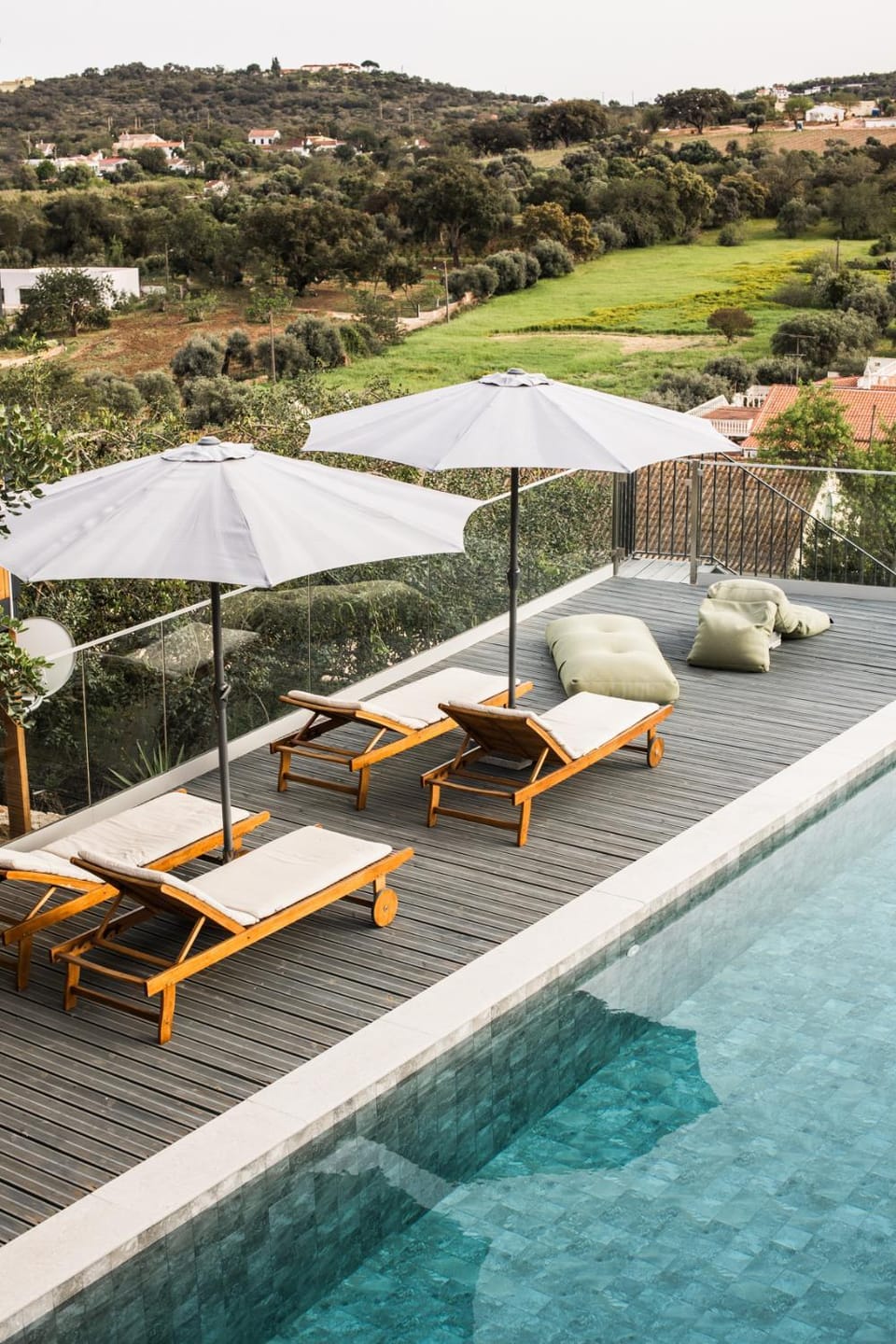 Natural landscape, Pool view, Swimming pool, sunbed
