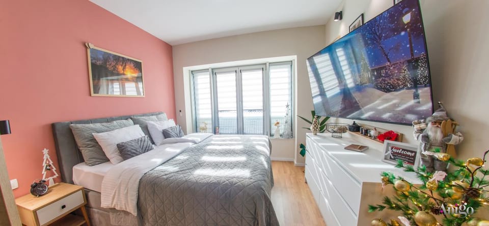 Bed, TV and multimedia, Photo of the whole room, Bedroom