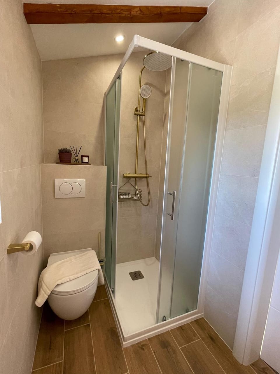 Shower, Toilet, Bathroom, towels