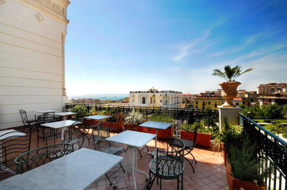 Balcony/Terrace, Decorative detail, City view, Garden view, Landmark view, Mountain view, Sea view