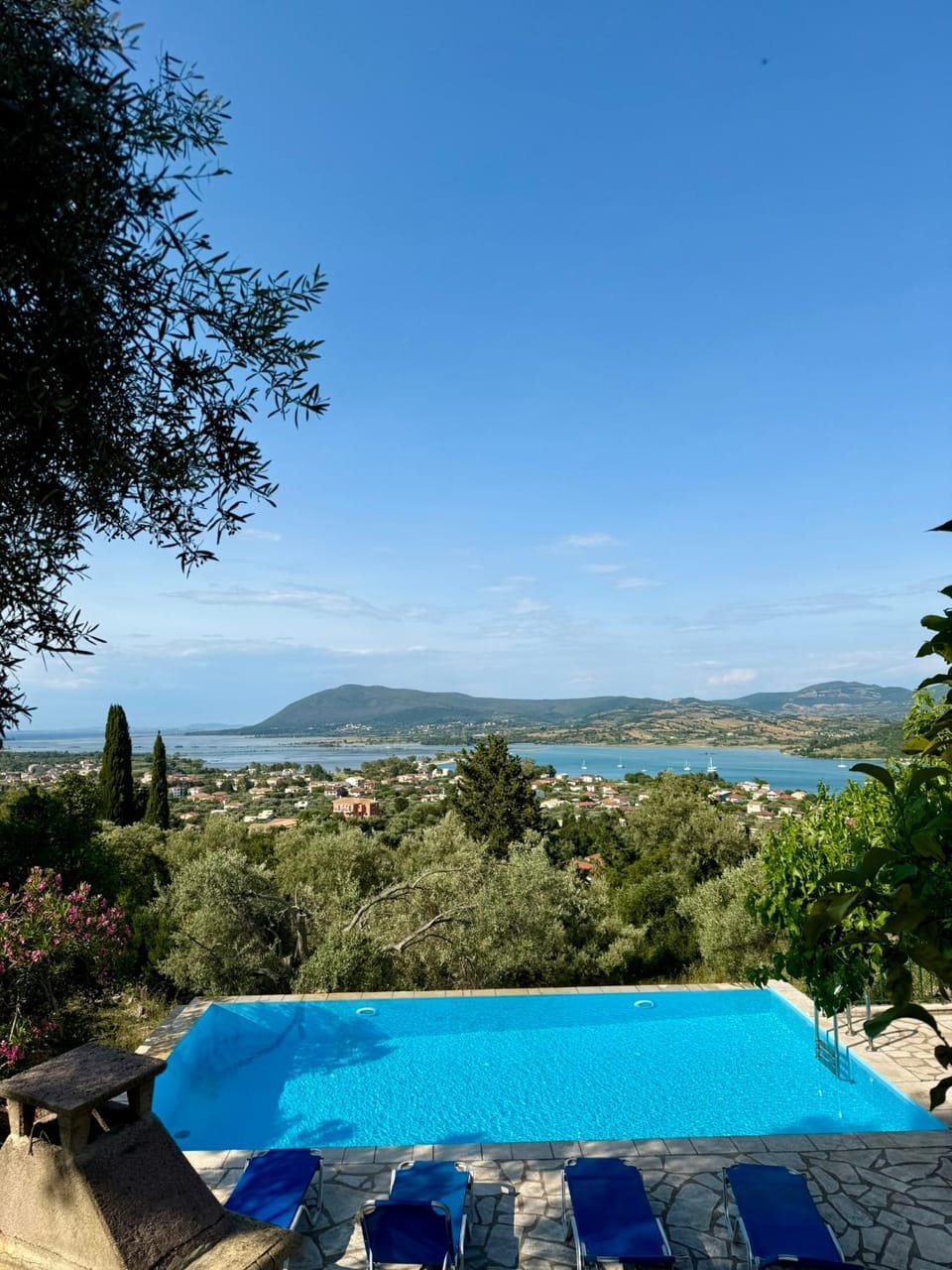 Day, Natural landscape, Pool view, Sea view, Swimming pool, sunbed