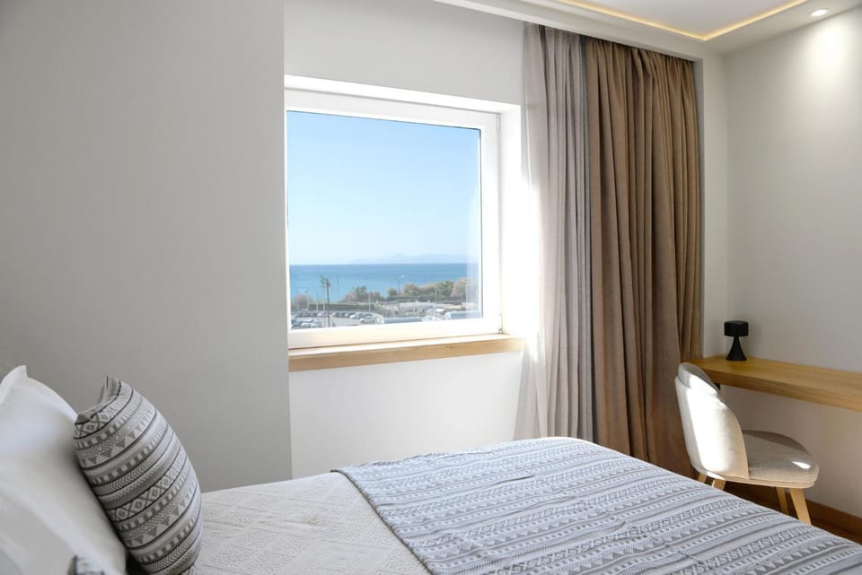 Bed, View (from property/room), Bedroom, Sea view