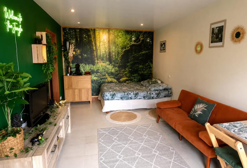 Appartement thème jungle Apartment in Bourgogne-Franche-Comté