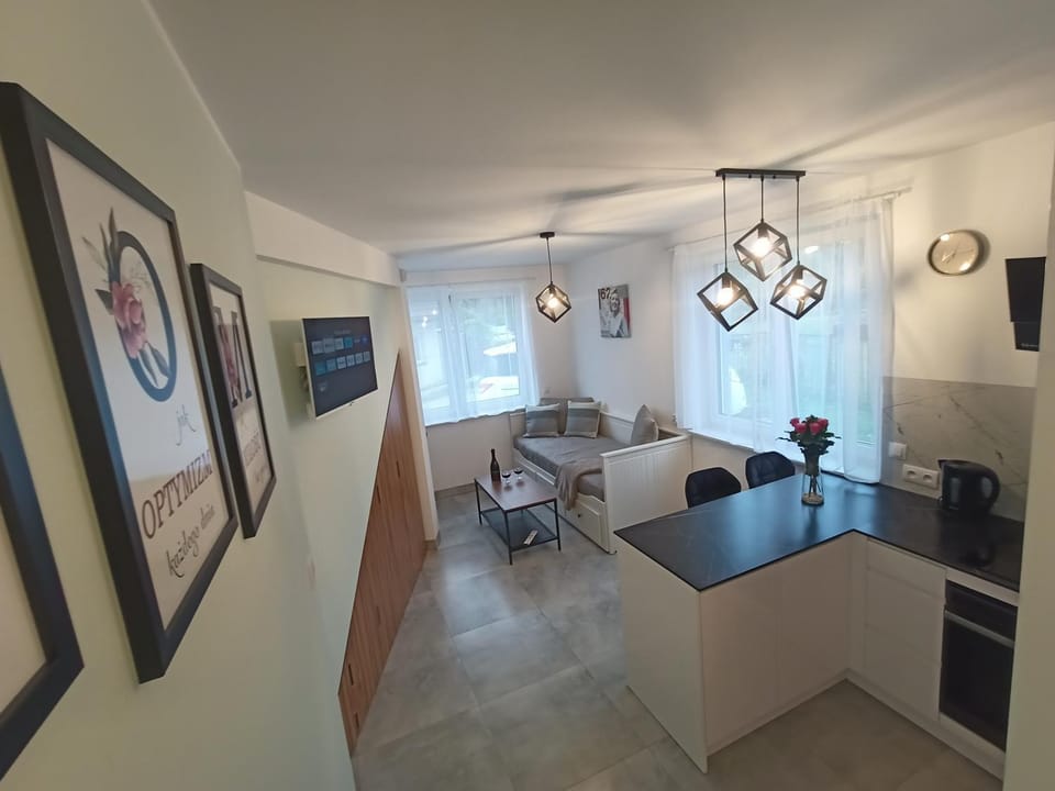Seating area, oven, stove