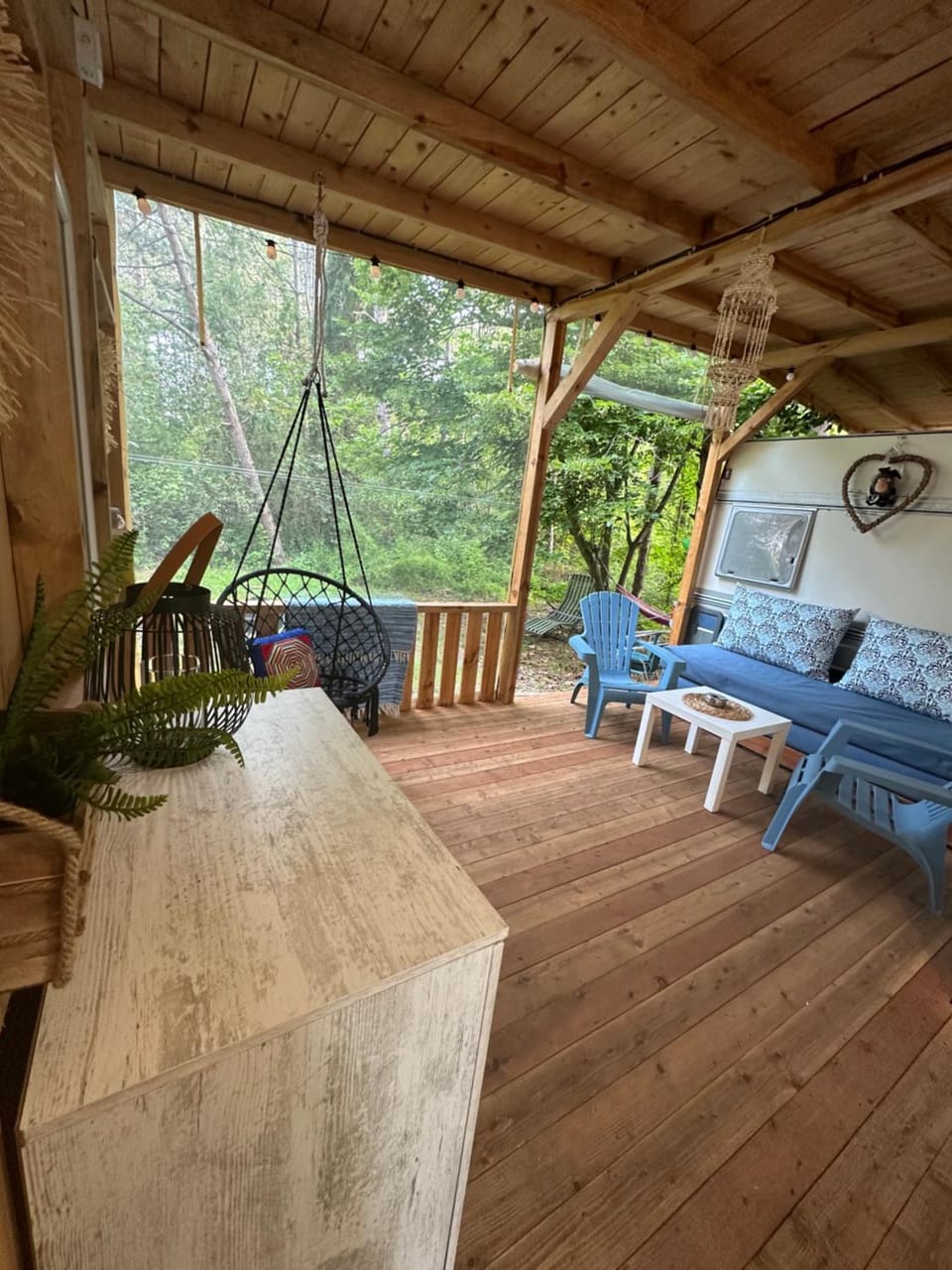 Patio, Seating area, Garden view