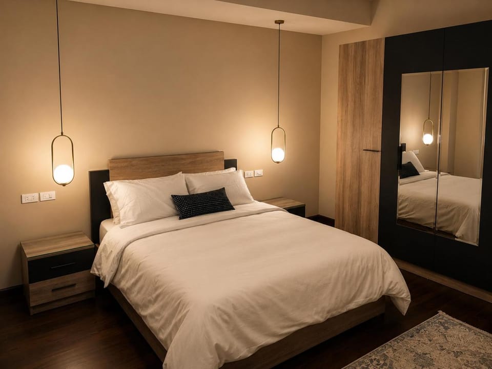 Bed, Photo of the whole room, Bedroom, wardrobe