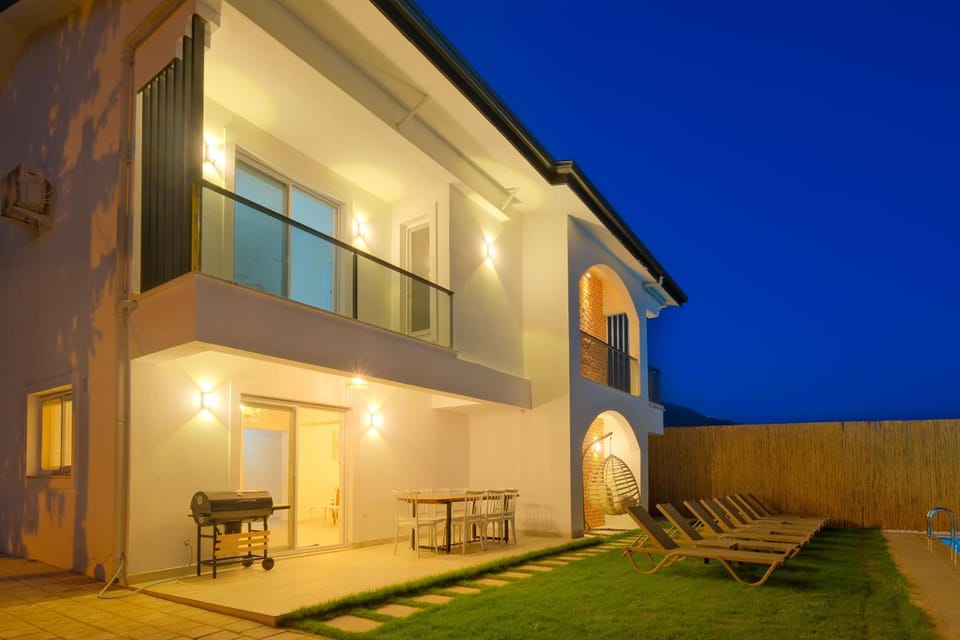 Property building, Patio, Night, sunbed