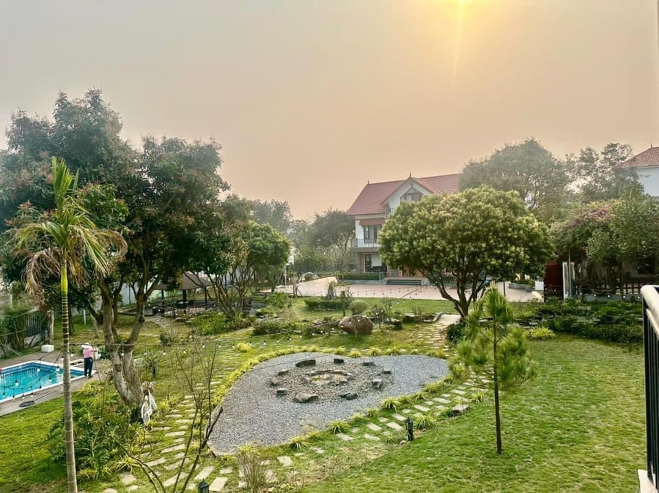 Natural landscape, Garden, Pool view