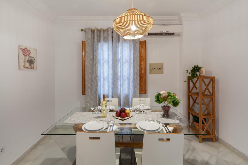 Dining area, air conditioner